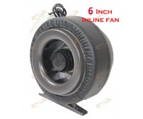 6" Inline Hydroponic Ventilation Fan Air Blower 400 CFM - 2890 RPM 110v